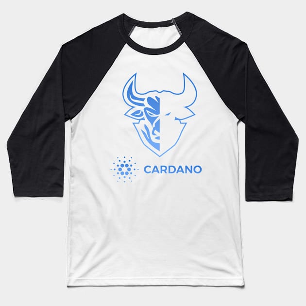 Cardano ADA coin Crypto coin Crytopcurrency Baseball T-Shirt by JayD World